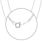 Thin Rope Silver Chain lock - Nueve Sterling