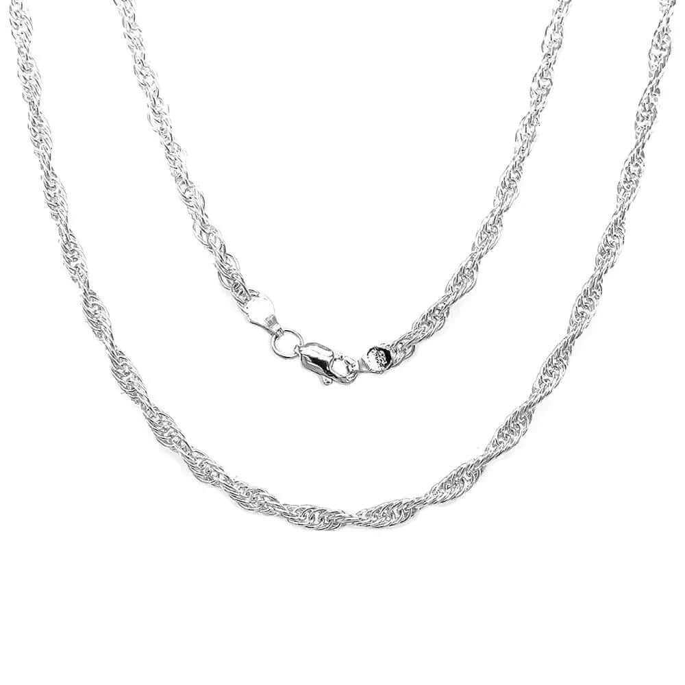Mexican Rope Chain Thick Rope Silver Chain - Mexican Jewelry in Canada - Nueve Sterling