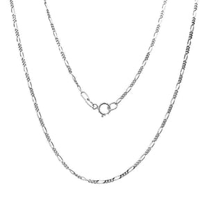 Figaro Silver Chain - Nueve Sterling