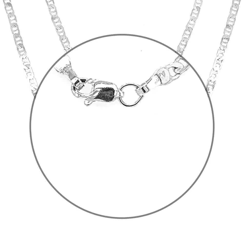 Mariner Silver Chain lock - Nueve Sterling