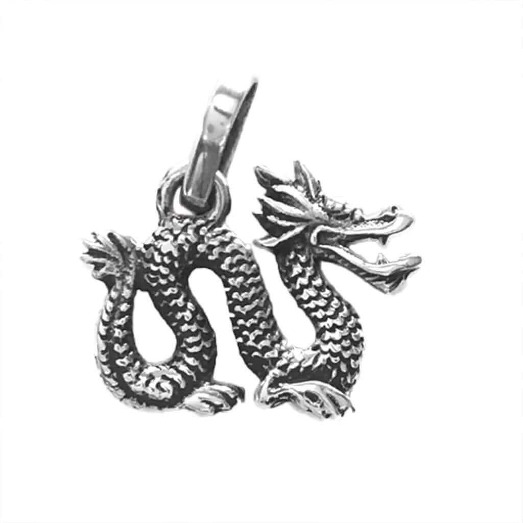 %product Silver Dragon Charm Nueve Sterling