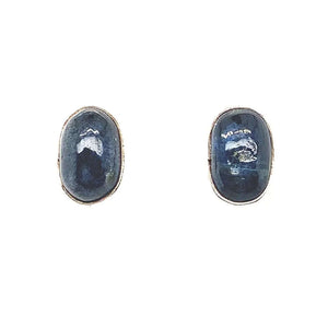 Silver Earrings with Kyanite - Nueve Sterling