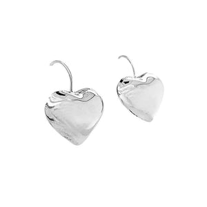 %product Silver Heart Earrings Nueve Sterling