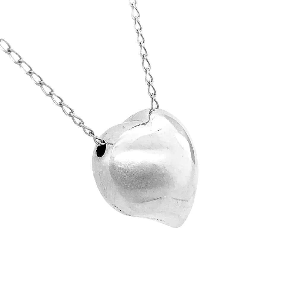 %product Silver Heart Pendant With Chain Nueve Sterling