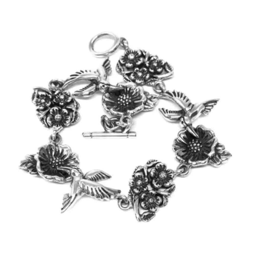 Silver Hummingbird Bracelet Nueve Sterling