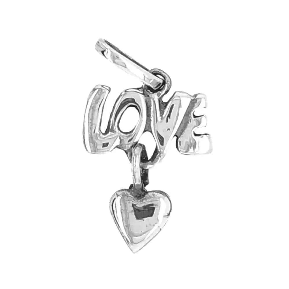 Silver Love Charm - Nueve Sterling