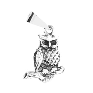 %product Silver Owl Charm Nueve Sterling