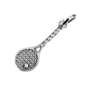 Silver Racket Charm - Nueve Sterling
