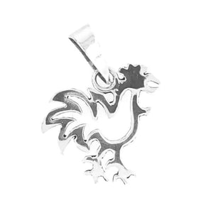 Silver Rooster Charm - Nueve Sterling
