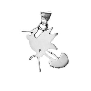 %product Silver Stork Charm Nueve Sterling