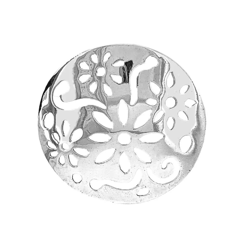 Small Flowers Silver Pendant - Nueve Sterling