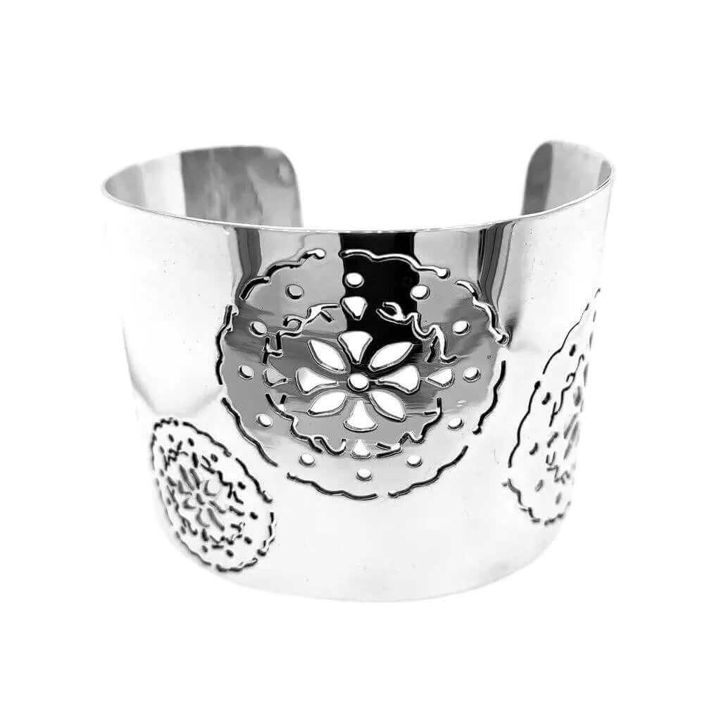 Solid Silver Cuff-Bracelet - Nueve Sterling