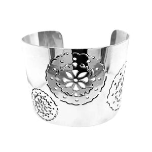 Solid Silver Cuff-Bracelet - Nueve Sterling