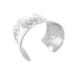 Solid Silver Cuff-Bracelet top - Nueve Sterling