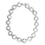 Stylized Circles Necklace In Silver top - Nueve Sterling