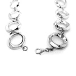 Stylized Circles Necklace In Silver lock - Nueve Sterling