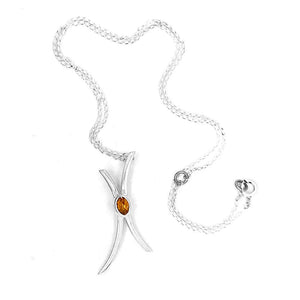     Stylized-X-Silver-Pendant-With-Citrine-top-Nueve-Sterling