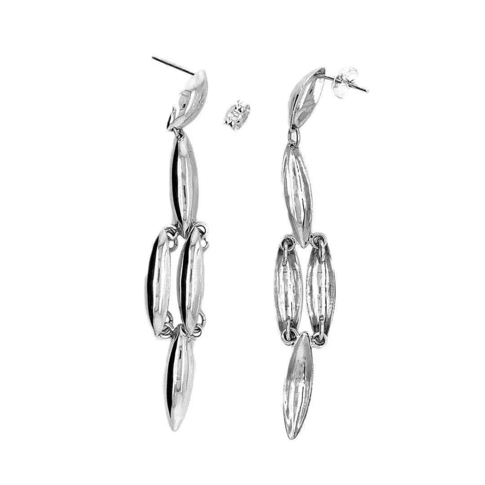 Taxco Silver Dangling Earrings top