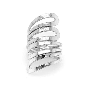 Tetra Loop Silver Ring - Nueve Sterling