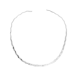 %product Wavy Silver Choker Nueve Sterling