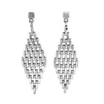 Woven Silver Earrings - Nueve Sterling