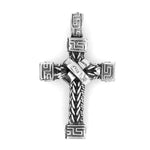 Woven Silver Cross back - Nueve Sterling